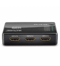 Switch HDMI Multilaser 5 Portas Alta Definição de 1080p + Controle Remoto Preto - WI346