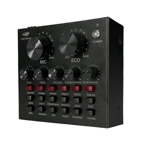 Placa de Som C3tech Streaming - Mx-50bk