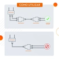 Conector Emenda Divisor RJ45, LA-E20, PlusCable