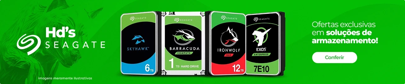 Hd's Seagate. Ofertas exclusicas em soluções de armazenamento!