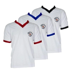 Camiseta Branca Gola V Polícia Militar (TFM)