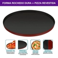 Assadeira De Pizza Rochedo Dura+ Com Revestimento Antiaderente 35cm - Cxm / 12