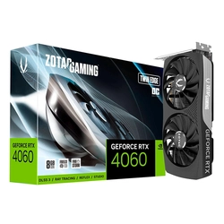 Placa de vídeo RTX4060 8GB, Twin Edge, OC GDDR6, 128BITS, ZOTAC, ZT-D40600H-10M
