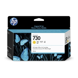 Cartucho De Tinta HP 730 Amarelo Pluk 130 Ml P2V64A