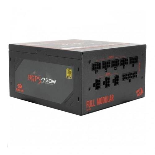 Fonte 750W Redragon 80 Plus Gold PFC Ativo Full Modular - RGPS-750W
