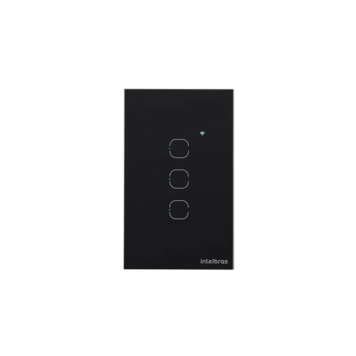 INTERRUPTOR SMART WI-FI TOUCH 3 TECLAS EWS 1003 PRETO