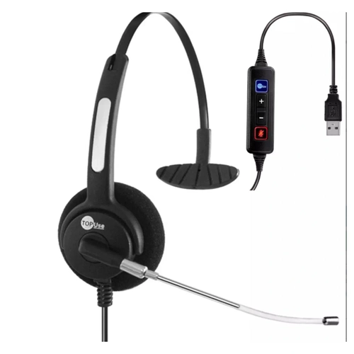 Fone de Ouvido Headset USB HTU-310 - TOPUse