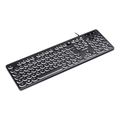 Teclado Vinik Usb Multimidia Slim Chocolate Teclas Redondas Led Branco 1.8m - Tc200