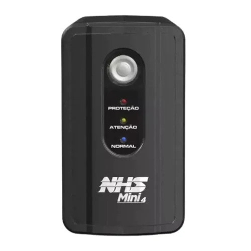 Nobreak Nhs Mini 4 600va Com 1 Bateria Selada 7 Ah/ Entrada Bivolt e Saída 120v