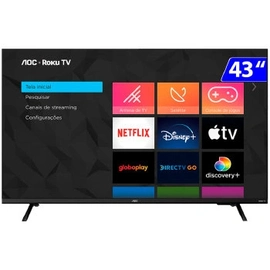 Tv 43p Aoc Led Smart Roku Wifi Full Hd Usb Hdmi - 43s5135/78g