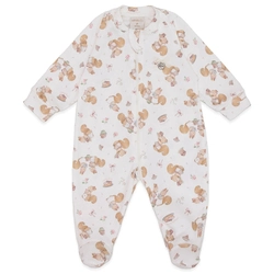 Macacão Manga Longa Estampado com Ziper Suedine Feminino –  Esquilinhas