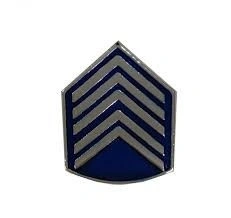 Divisa de Casquete/ Bibico Metal 1° Sargento PM (Unidade)