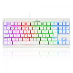 Teclado Gamer Redragon Dark Avenger Lunar White RGB Switch Azul - K568w-rgb Pt-blue