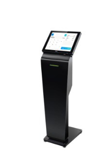 Totem Fox Senhas - Preto - Autoatendimento - Elgin