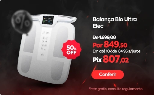 Balanças Bioimpedância Bio Ultra Eletrodos - Black Friday