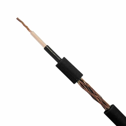 Cabo De Guitarra Tiaflex 1x22 Awg 0,30 Mm  Preto