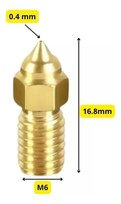 Kit 5 Bico Impressora Ender-7 Ender-5 S1 Ender-3 V3 Se 0.4mm