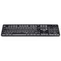 Teclado Usb Multimidia Slim Chocolate Teclas Redondas Led Branco 1.8m - Tc200