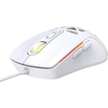 Mouse Gamer Fortrek Striker, 1200 DPI, Iluminação RGB, Branco, 70543