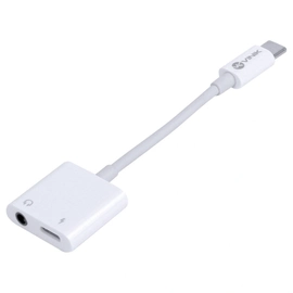 Adaptador Fone de Ouvido Celular Audio P2 3.5mm + Carregador para Usb Tipo c - Adpatc7.1
