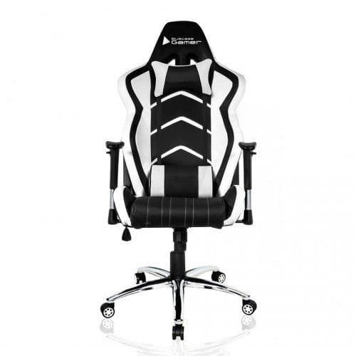 Cadeira Gamer Crystal Branco e Preta Bch-25wbk Bluecase