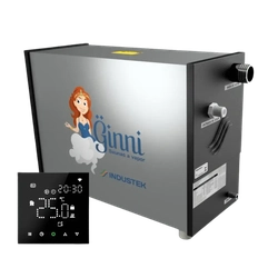 Sauna a Vapor Ginni G12 com Controlador Digital Wi-Fi TRIF 380V - Até 16m³ - INDUSTEK