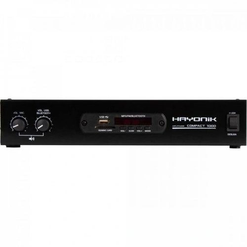 Amplificador Hayonik Compact 1000 80w Rms Com Bluetooth
