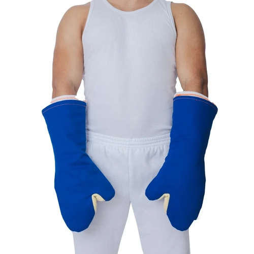 avental termico alta temperatura azul