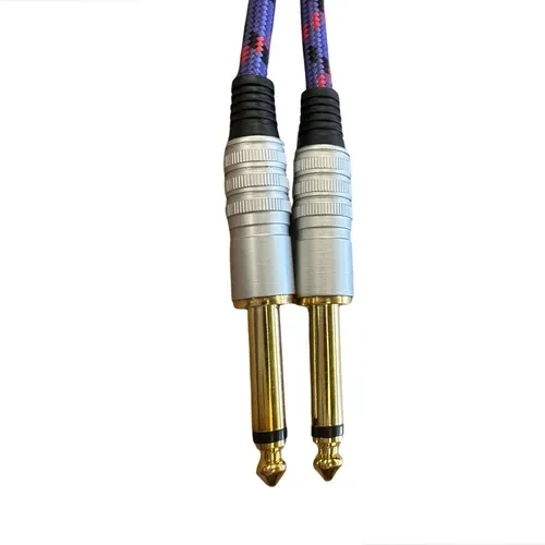 CABO PARA GUITARRA - P10 X P10 5M TEXTIL AZUL - STORM