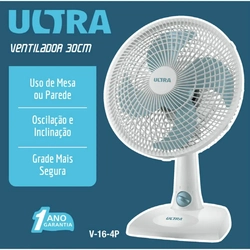 Ventilador de mesa 30cm  com 4 Pás ultra v-16 110v - Mondial
