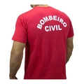 Camiseta Bombeiro Civil (Vermelha)