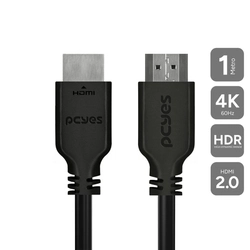 Cabo Hdmi 2.0 Pcyes 4k/60hz - 1 Metro - Phm20-1