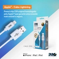 Cabo Carregador Usb Lightning Iphone 2.4a 1m Casu-100l Branco Proeletronic