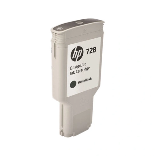 Cartucho De Tinta Hp 728 Preto Fosco Pluk 300 Ml - F9j68a