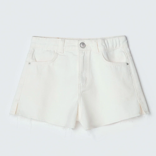 Shorts em Sarja Colorida Branco Hering - Feminino