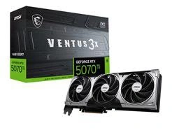 Placa de Video Msi Geforce Rtx 5070 Ti 16g Ventus 3x Oc 16gb Gddr7 256 Bits - 912-v531-092