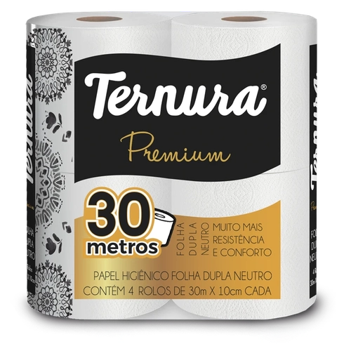 Papel Higiênico Folha Dupla Neutro 12 Rolos