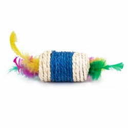 Brinquedo Arranhador com Pena para Gatos em Sisal