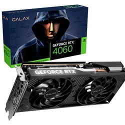 Placa de Vídeo Galax GeForce RTX 4060, 1 Click OC 2x, 8GB, GDDR6, DLSS, G-Sync, Ray Tracing - 46NSL8MD9NXV