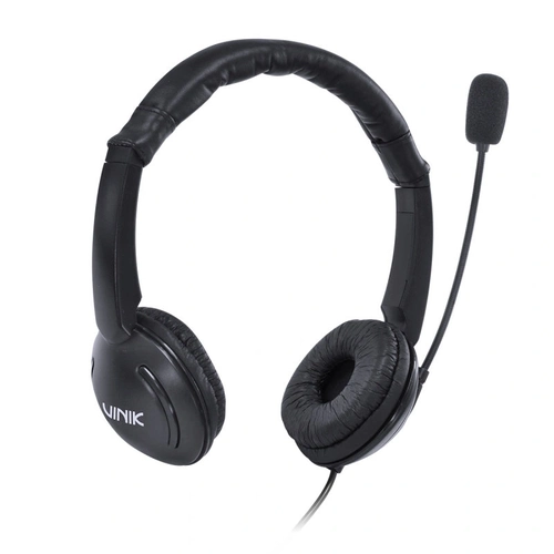 Fone de Ouvido Headset Corp Usb Com Microfone - Preto - Vk390