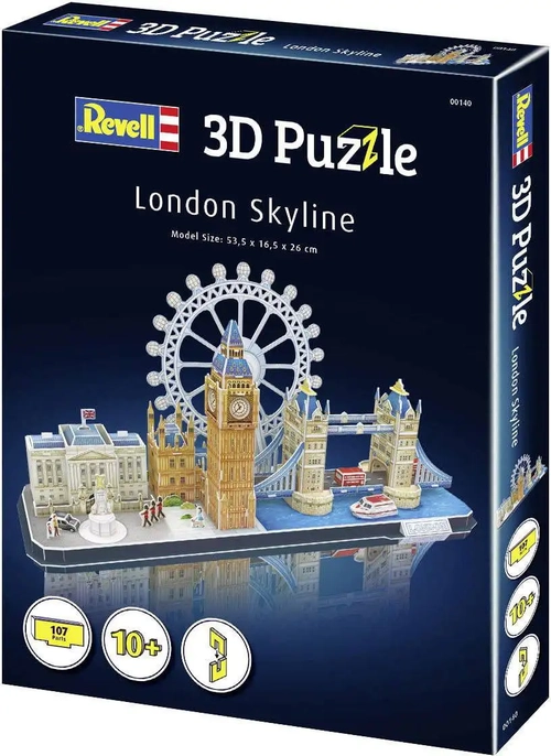 Quebra-cabeça 3D (3D Puzzle) Paisagens de Londres - Revell 00140 - BLIMPS