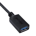 Cabo Adaptador Otg Tipo-c P/ Usb a 3.0 - Preto - 15 Cm - P3amup-15
