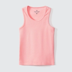 Camiseta Regata Básica Canelada Rosa Hering - Feminina
