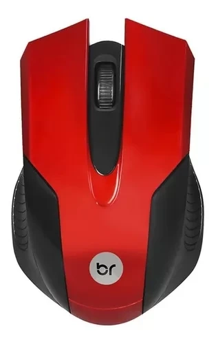 MOUSE USB VERMELHO BRIGHT
