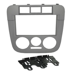Moldura Fiamon 2 Din Vw Gol G4/saveiro Prata