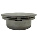 SUCÇÃO REDONDO ANTI TURBILHÃO INOX CRISTAL LED 85MM