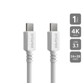 Cabo Usb Tipo-c 3.1 P/ Usb Tipo-c 3.1 - Branco - 1 Metro - Pucp1b