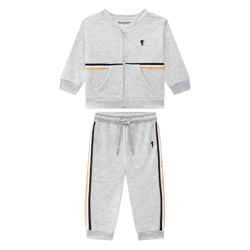 Conjunto Jaqueta Moletom Felpado Onda Marinha - Masculino