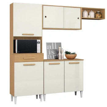 Conj Cozinha Aramoveis Izabelle 06 Pts e 01 Gvt C/ - 2002115910