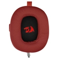 Headset Gamer Redragon Hero Driver de 53mm P3 Branco com Vermelho - H530-R